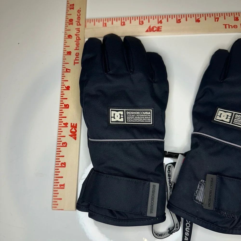 DC Snow‎ Gloves Kids Large Charcoal Winter Ski Gloves Waterproof